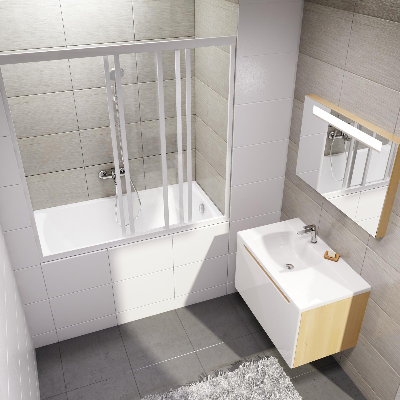 A rövidített, 120 cm hosszúságú minikád változat ideális a kis fürdőszobákba vagy falfülkékbe, bemélyedésekbe hiszen az apró mérete mellett megőrzi a klasszikus kádak mélységét. 