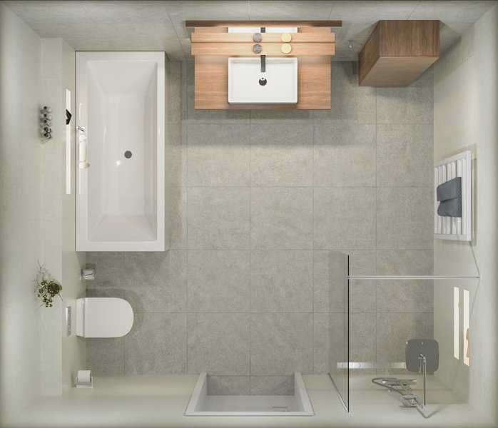 Modern stílusos nagy RAVAK fürdőszoba 