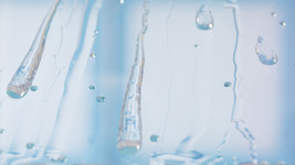 Az üveg AntiCalc® réteggel kezelve – a vizet eltaszítja