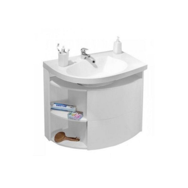 Fürdőszobai szekrény SDU Rosa Comfort jobbos fehér/fehér