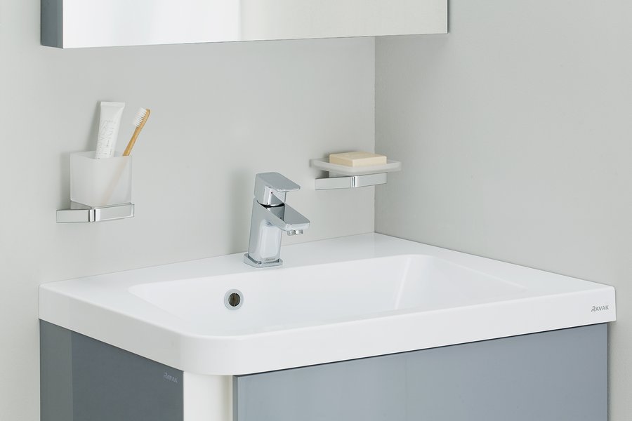 A 10° csaptelepek modern eleganciája praktikummal párosul a fürdőszobában.