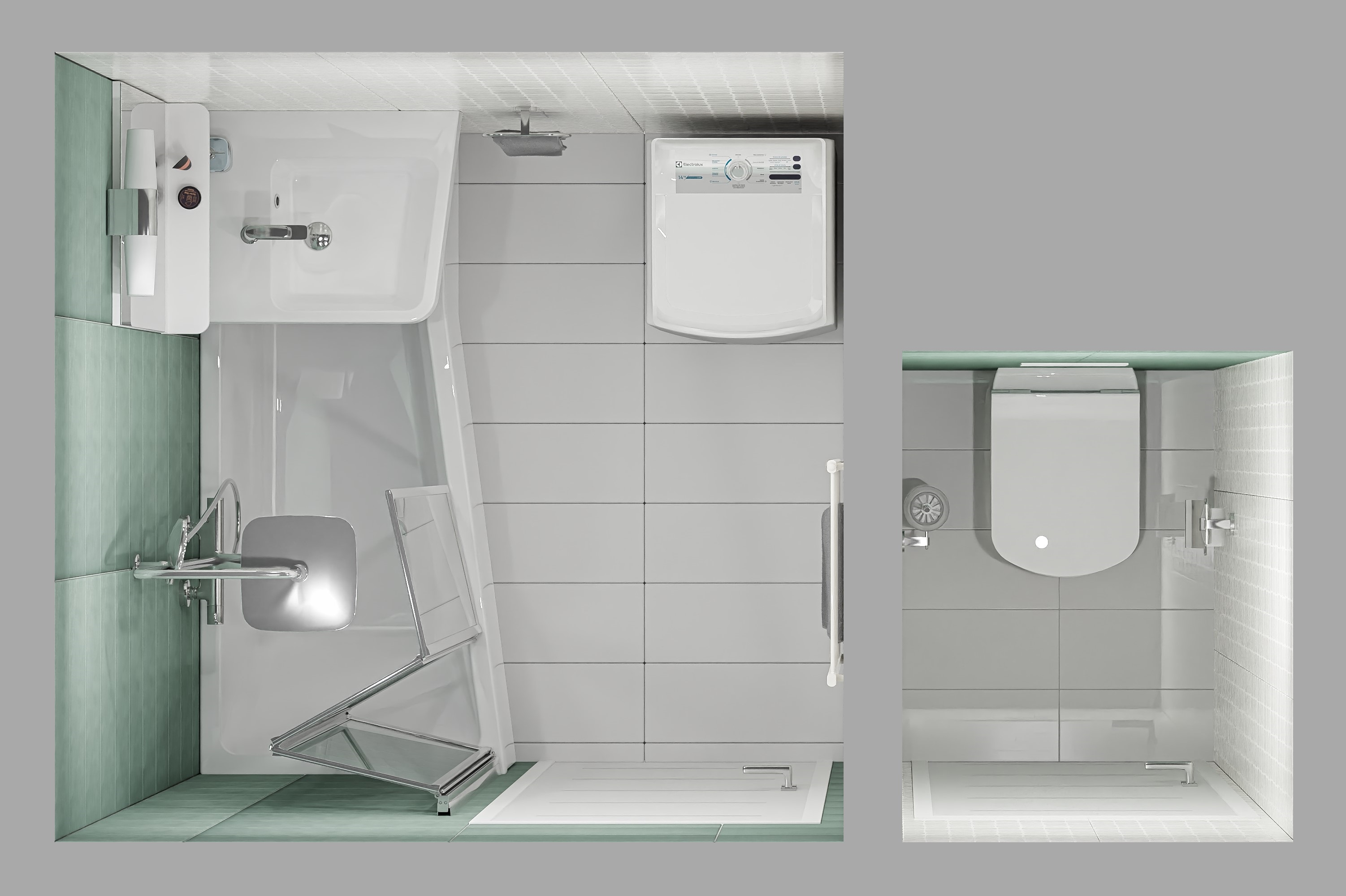 A kisméretű fürdőszobák tökéletes megoldása a RAVAK BeHappy termékei. 