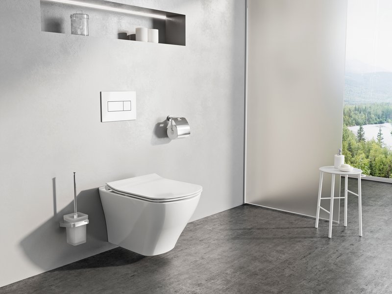 A Classic fürdőszoba koncepció legújabb darabja a perem nélküli kerámia WC.
