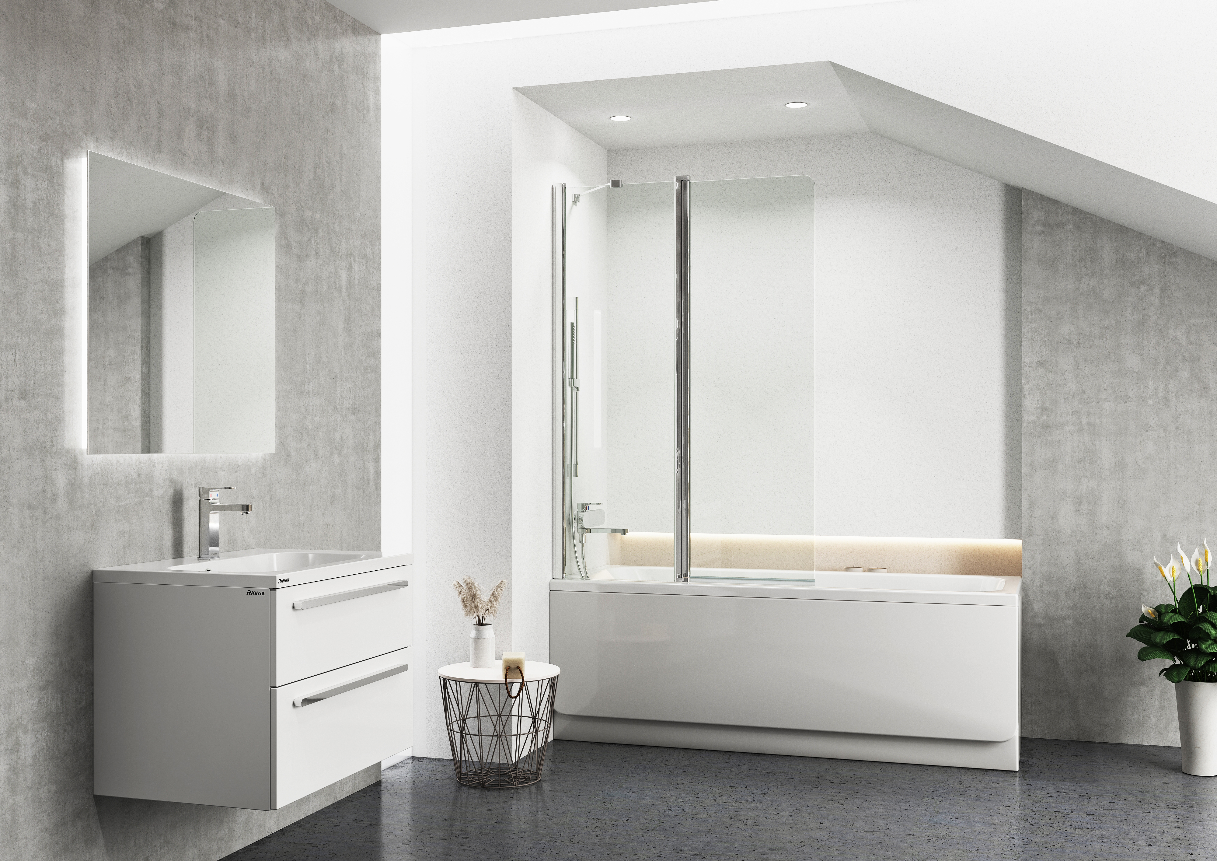 A fürdőszobai egységes dizájn szakértőjeként kínál konvepciókat a RAVAK. 