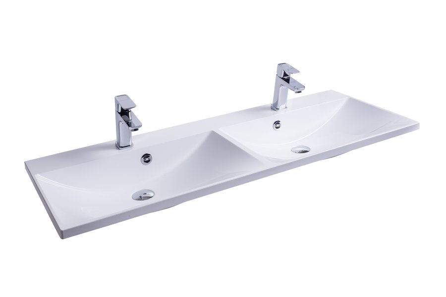 A Flat duplamosdó vékony pereme légies megjelenést és eleganciát sugároz. Ideális párok számára, akik közös fürdőszobát használnak.
