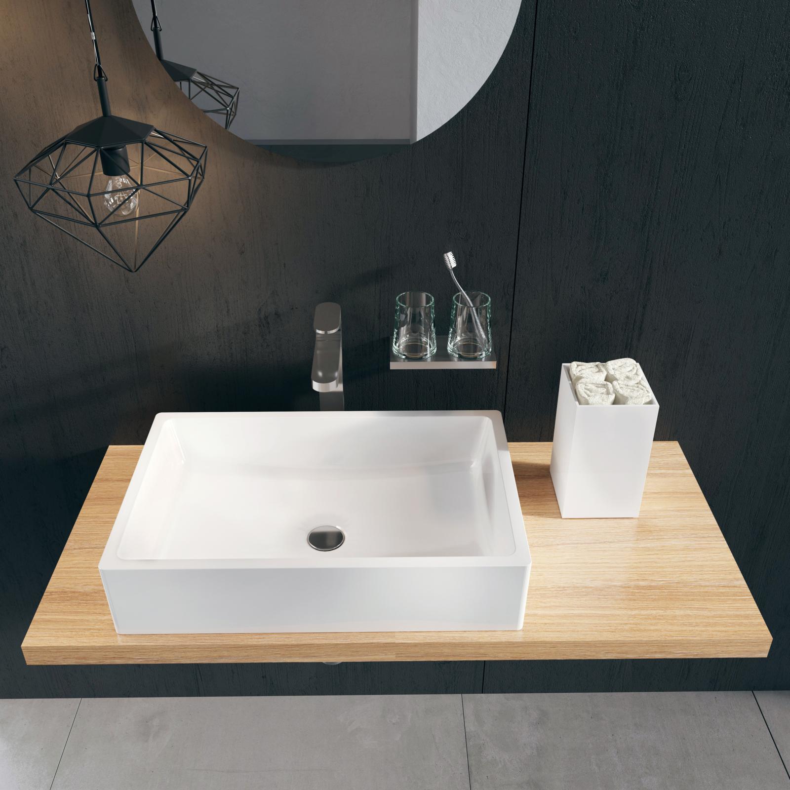 A Formy mosdó mosdópultra ültethteő, modern és elegáns szaniter, amely helyet spórol neked a fürdőszobában.