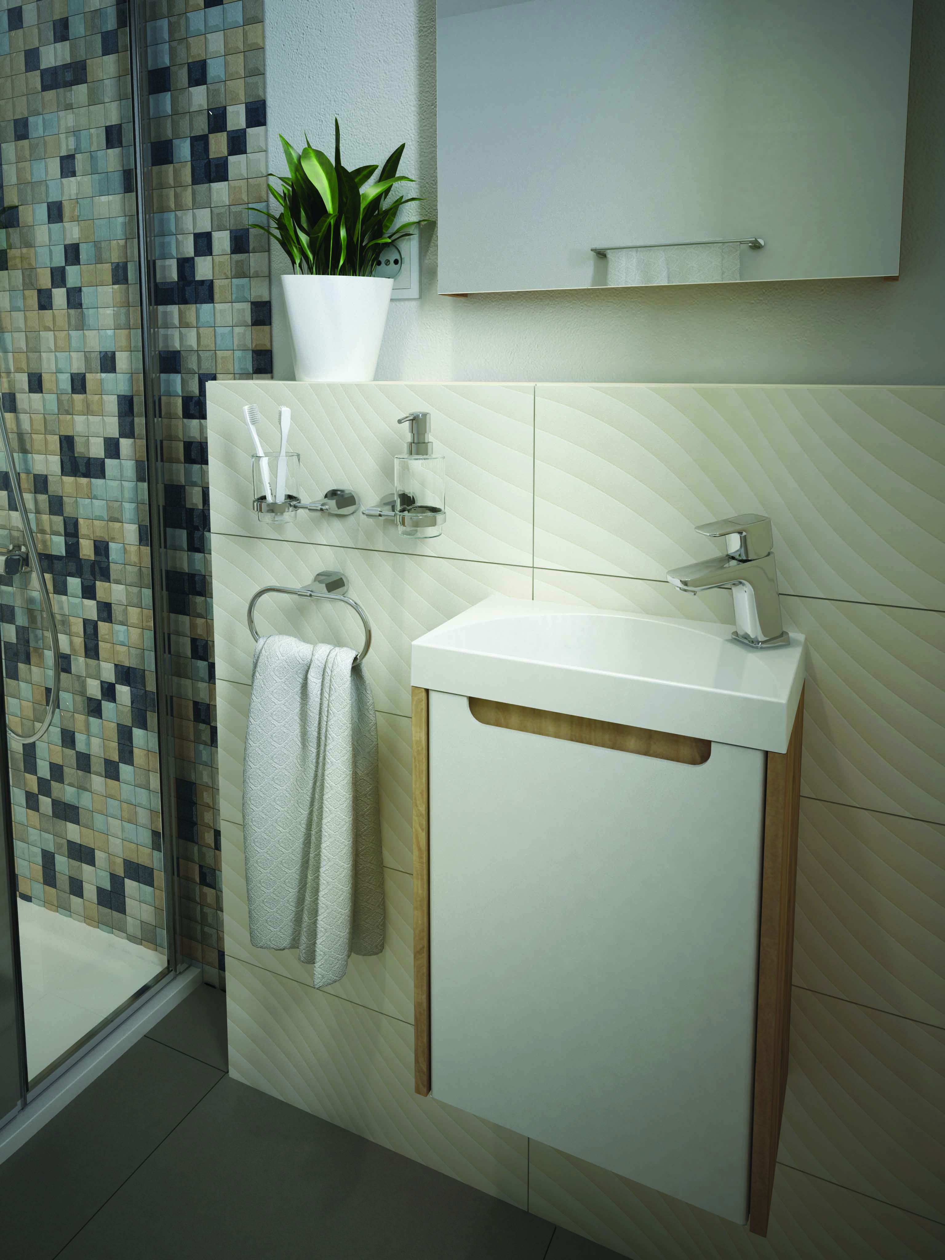 A legkisebb, jobbos fürdőszobai kézmosónk bármilyen alapterületű fürdőszobában remekel, a szanitervásárlók visszajelzései szerint is.